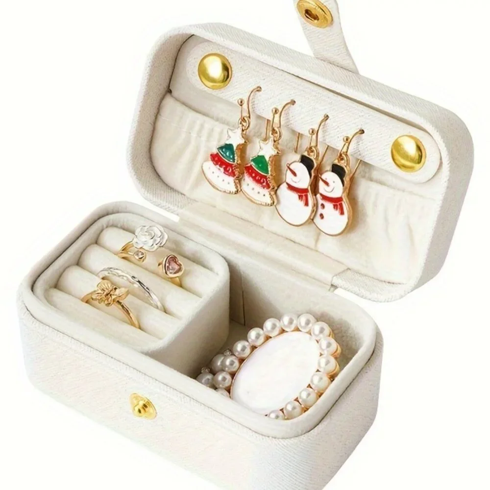 1pc Portable Jewelry Organizer Jewelry Box For Rings, Pendants, Earrings